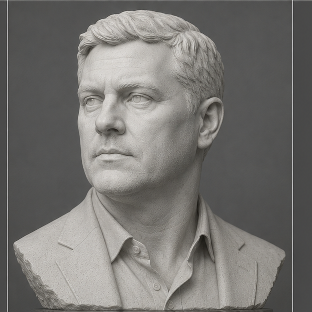 Bust portrait of Theodore Mercer